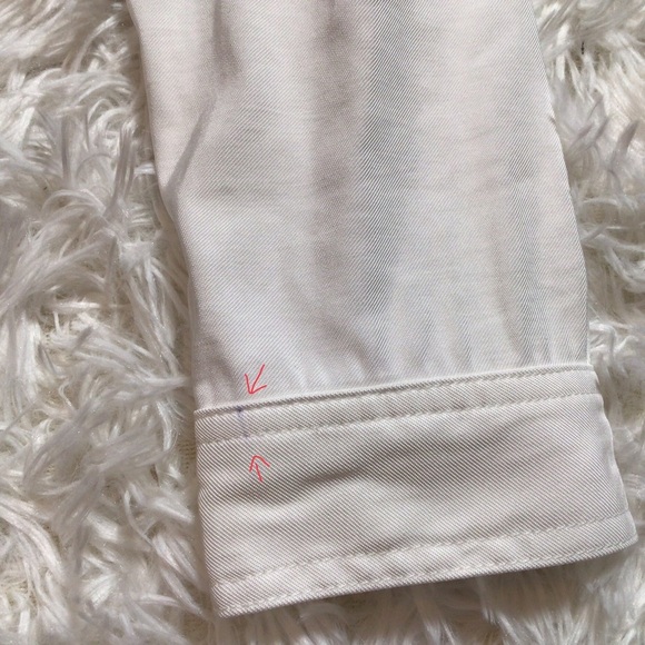 L’Academie Dylan Romper Revolve White Medium Lightweight Twill Spring Summer S * - Picture 10 of 10